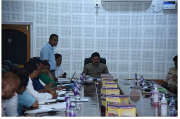 Meeting on Flood in presence Hon’ble Minister Sri Ranjeet Kumar Das