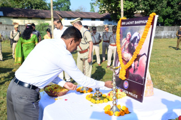 March Past of Bongaigaon Police on the ocassion of 400th Birth Anniversary of Bir Lachit  Barphukan